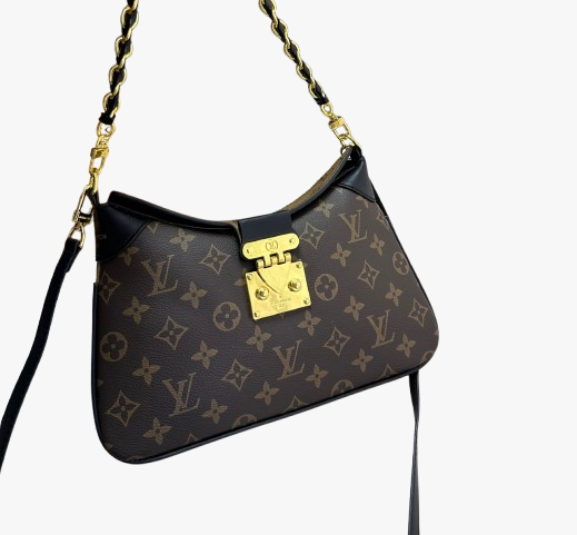 Louis Vuitton  Handbag with Gold-Tone Lock and Chain Strap