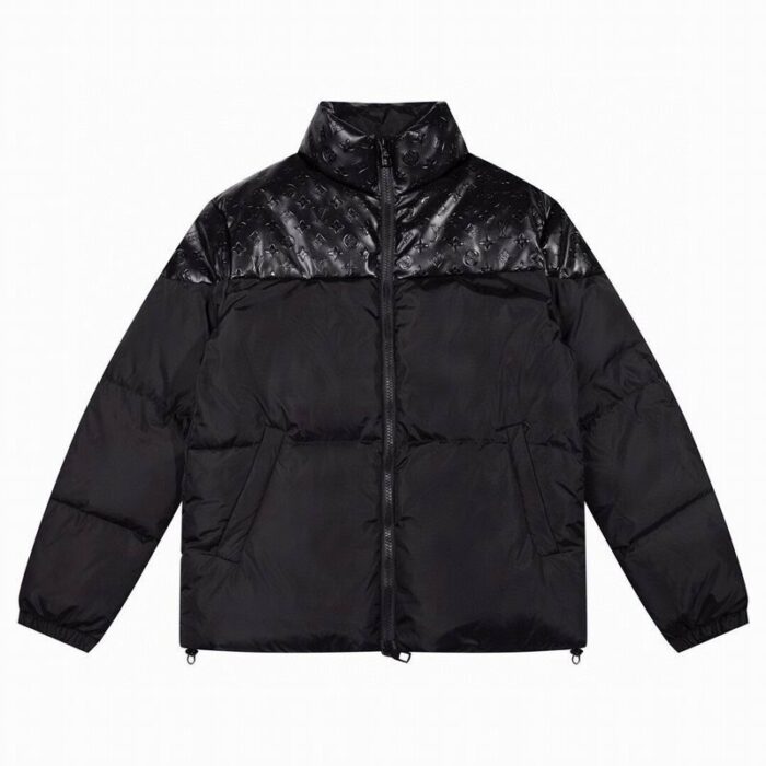 Louis Vuitton Two-Tone Matte & Shine Black Down Jacket