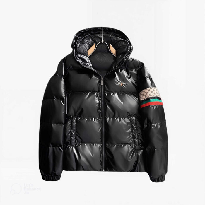 Gucci Black Glossy Puffer Jacket