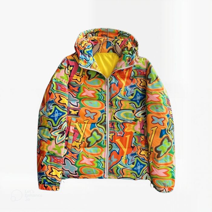 Louis Vuitton Multicolor Graffiti Print Hooded Jacket
